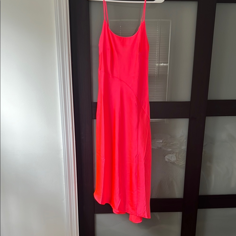 A New Day Asymmetrical Orange Sundress